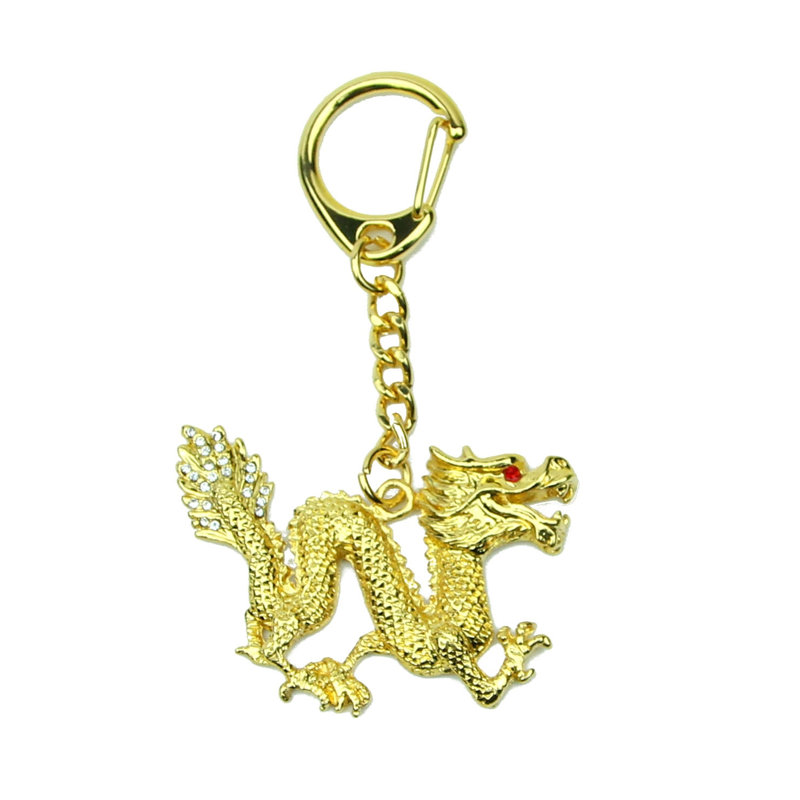 Porte-clés amulette de dragon Bejeweled
