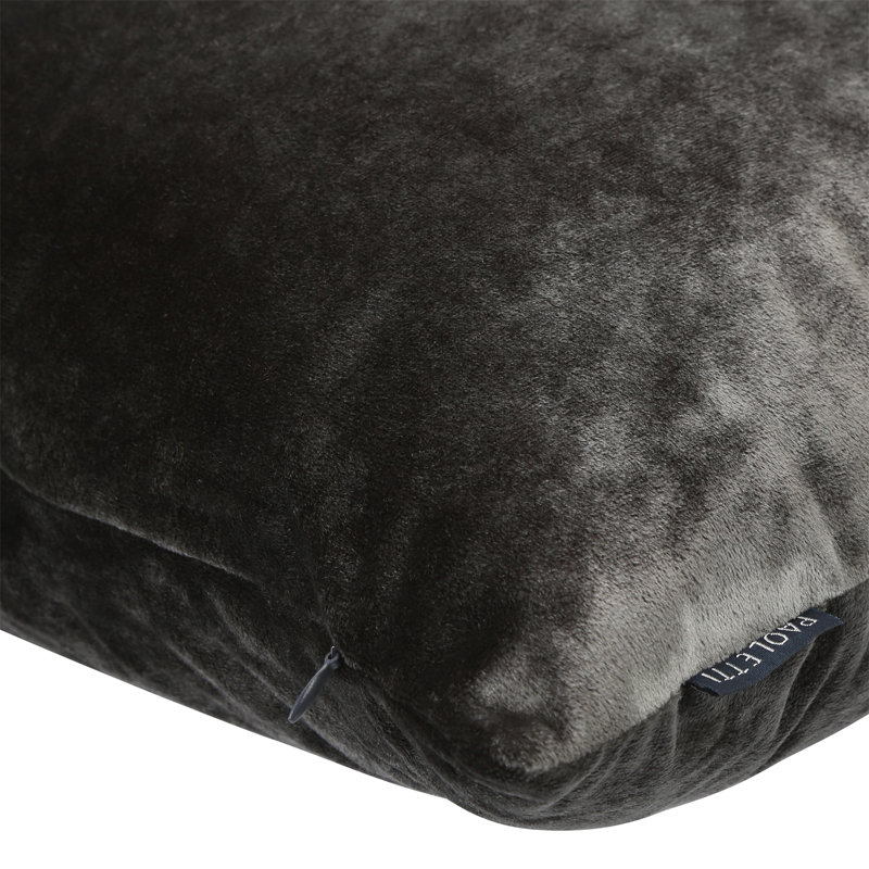 Verona Crushed Velvet Cushion Cover, Pewter