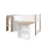 Vermehr European Single (90 X 200 Cm) Mid Sleepers with Storage Included with Desk Included