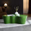 Table basse de 50 po en forme de fibre de verre verte unique de forme unique, table basse sans assemblage pour le salon-1493907764