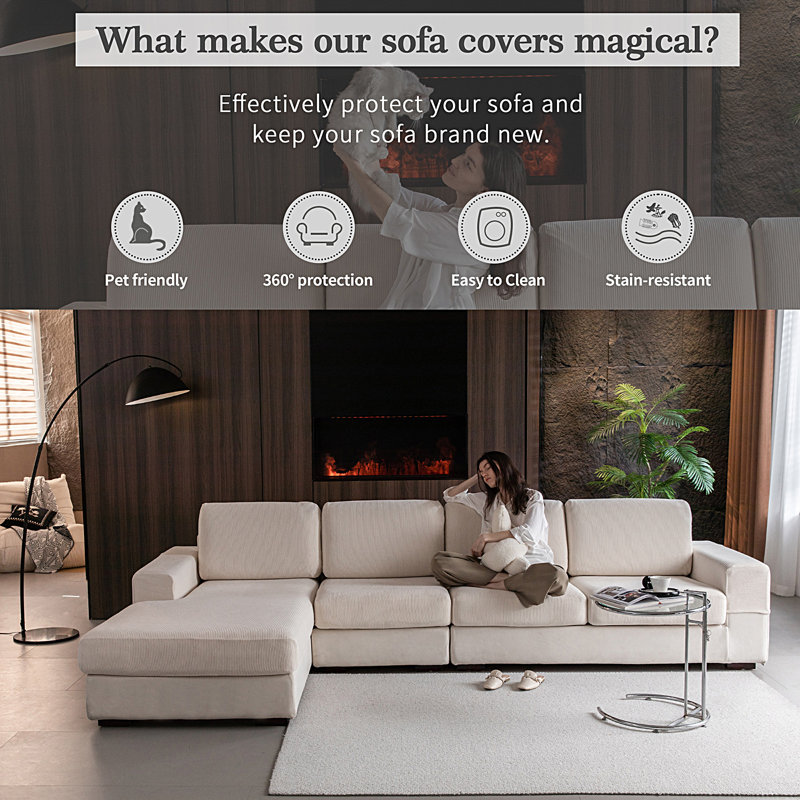 Small Cushion Sofa Cover Set (Set Of 2), Ivoire ivoire