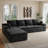 U Shape Modular Sectional Sofa, Compressed Sofa Couch, Sleeper Sofa-1257744716