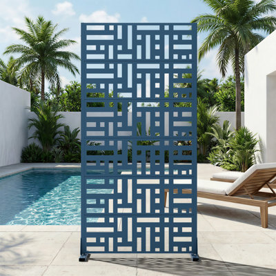 Metal Outdoor Garden Privacy Screen Fence Panel