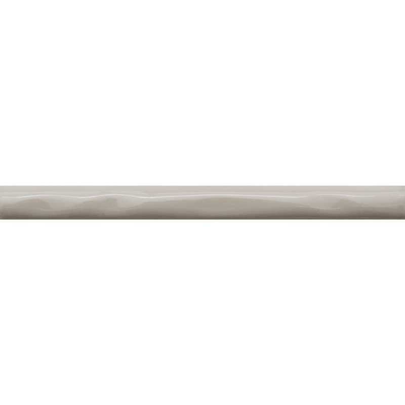 Chelsea 10" X 1" Ceramic Pencil Liner Tile Trim, Gris