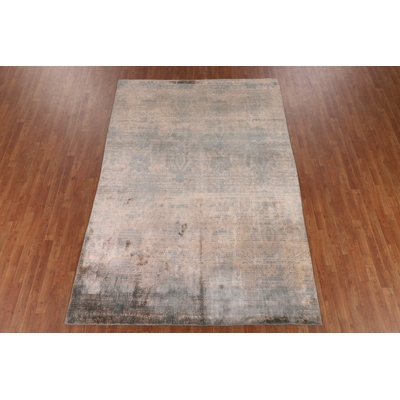 All-Over Abstract Wool Modern Area Rug 9x12