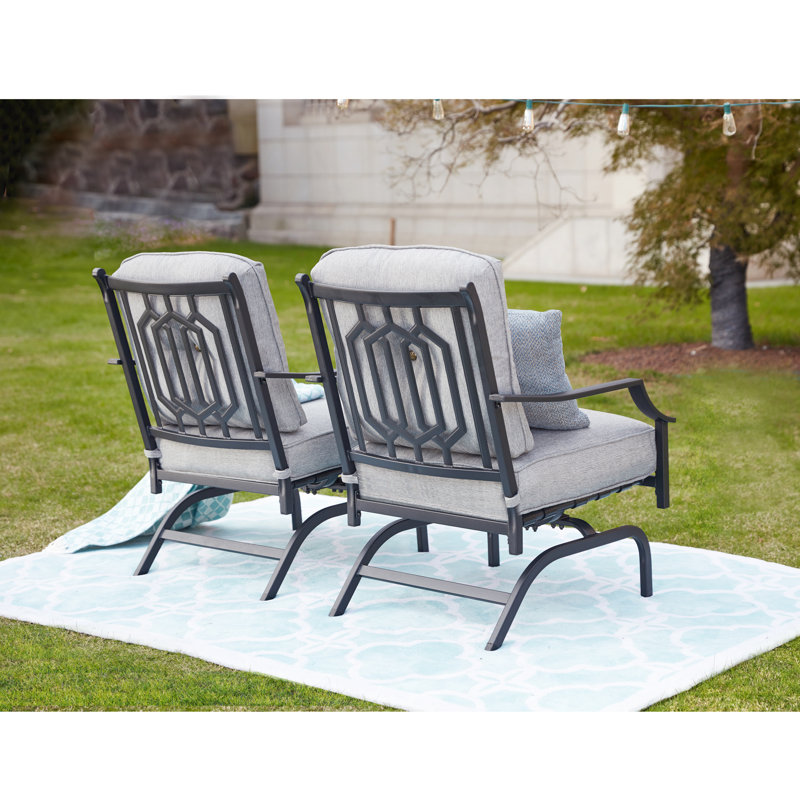 Siemens Powder Coated Steel Outdoor Chair, Gray