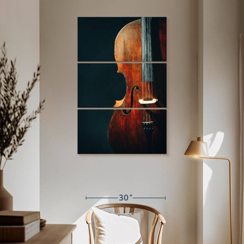 Vieux violoncelle classique Abarca, H 65 po x l 42 po