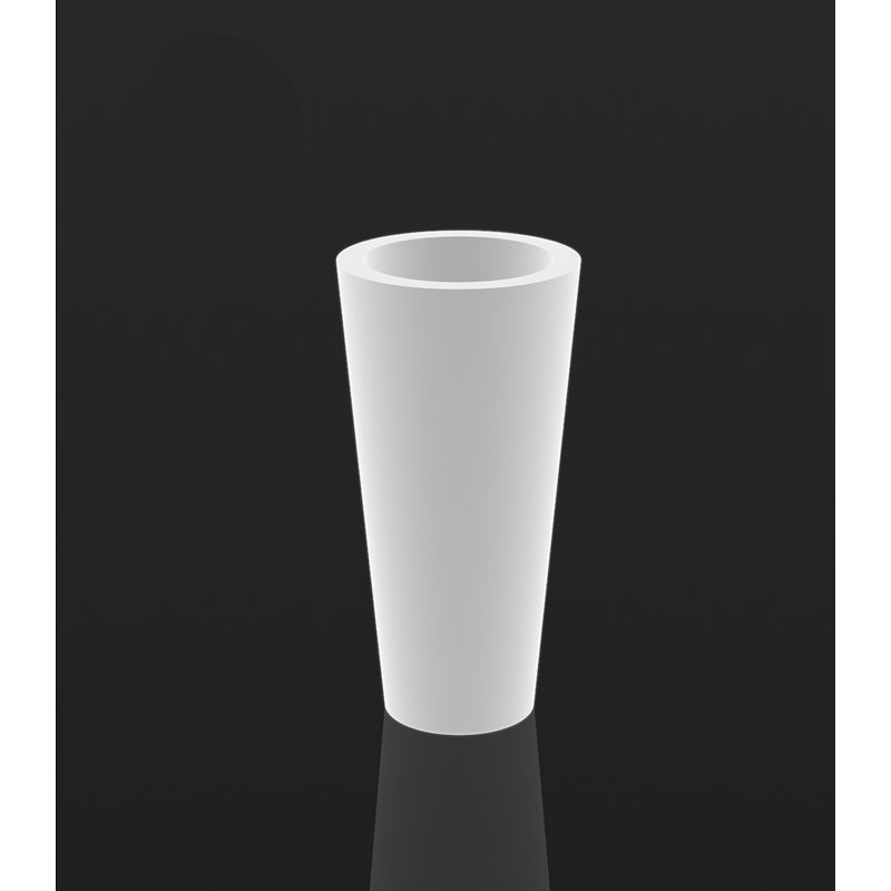 Cono Resin Pot Planter, 47.25" H x 23.5" W x 23.5" D