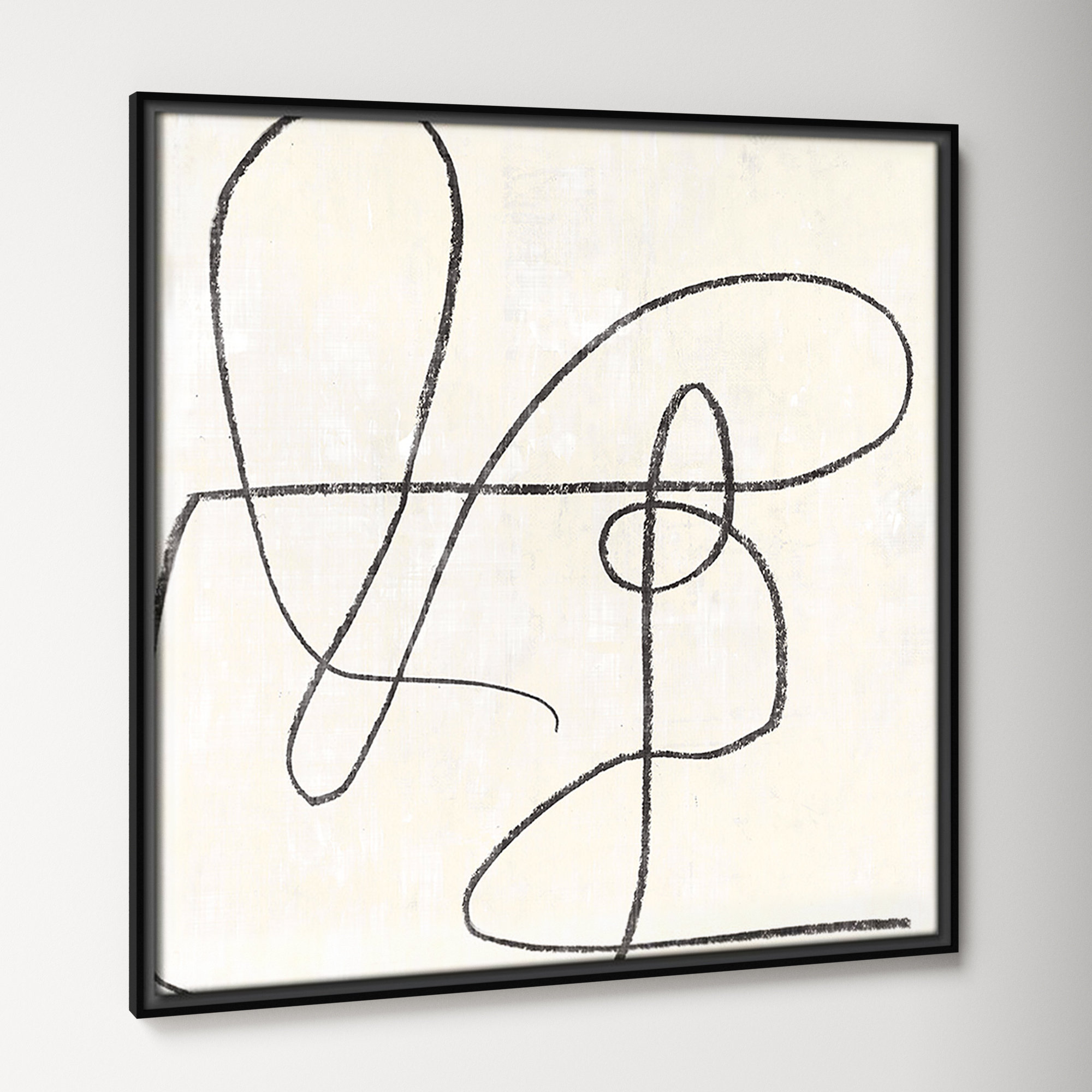 Juxtaposing, Black, 46.5" H x 46.5" W