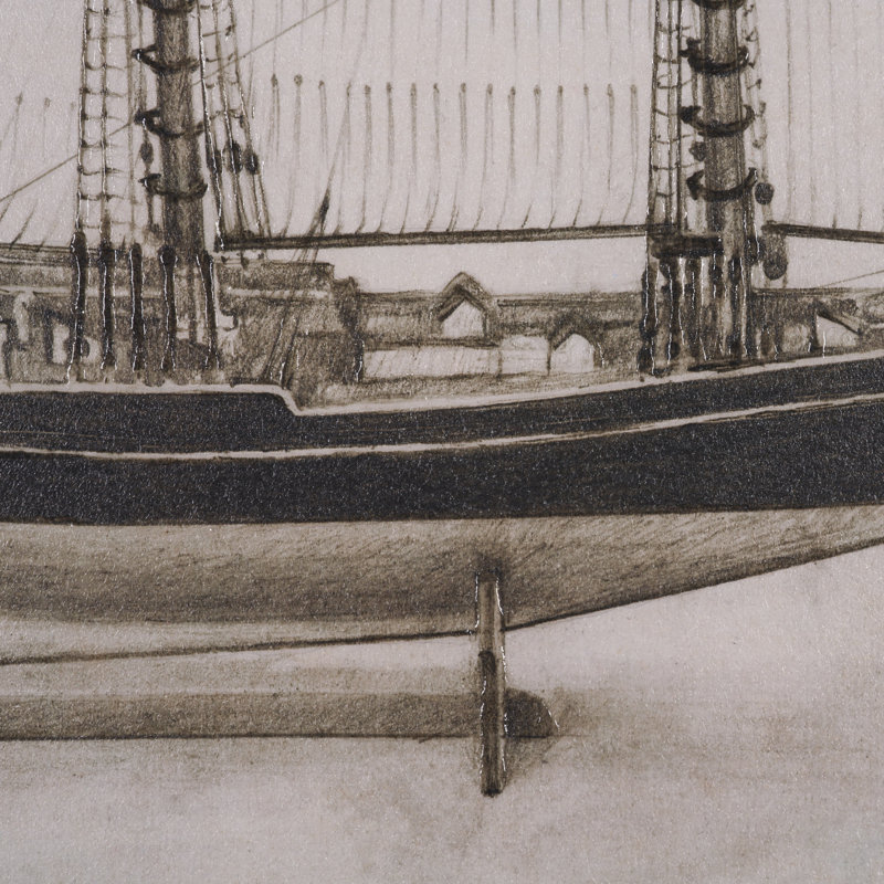 Bluenose II par Studio, reproduction d'art encadrée à la main