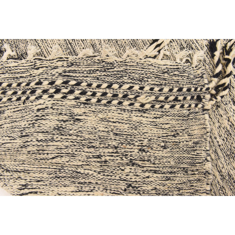 Tapis noir et blanc Nathaniel