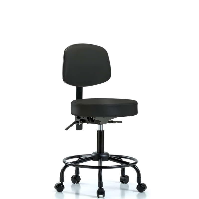 Chaise de bureau ergonomique Norma, Noir, Roulettes