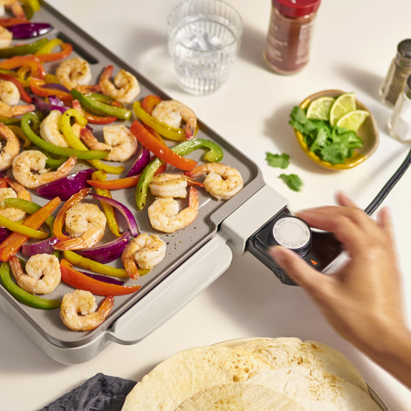 Bella 10 X 20 In Ceramic Griddle, Oatmilk
