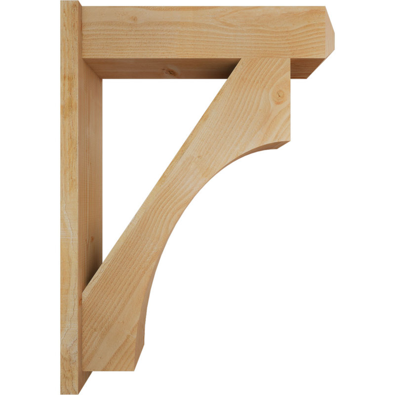 Persienne en bois rustique Westlake Craftsman, P 32 po x H 44 po, Sapin Douglas de 8 po (sciage brut)