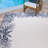 Arnaud Tropical Palm Border Navy Blue Ivory Flatweave Indoor/ Outdoor Area Rug-1072026815