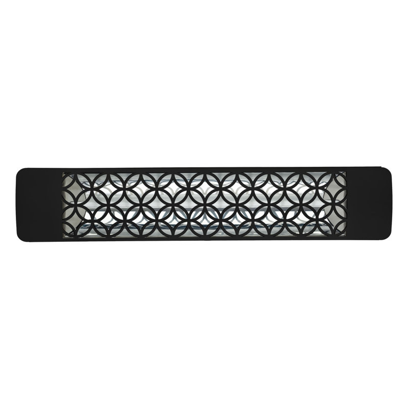 Eurofase Single Element 39 Inch 2000 Watt Electric Patio Heater, Matte Black