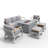 7 - Person Patio Conversation Set with Cushions-1806770885