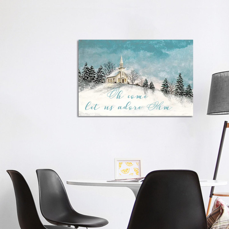 «Let Us Adore him» par James Redding, reproduction d'art sur toile tendue, H 26 po x l 40 po x 1,5 po