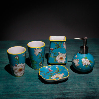 5 Pieces Bathroom Accessories Complete Set