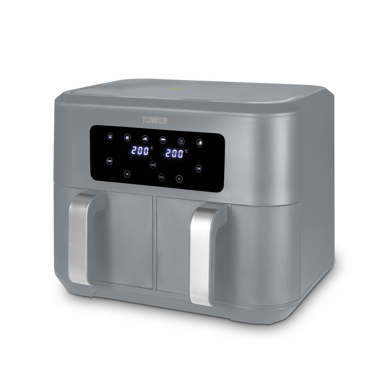Tower 8.5L Air Fryer, Grey/Chrome