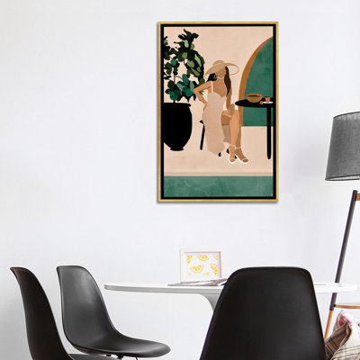 Brunch au bord de la piscine par Bria Nicole-impression d’art graphique