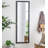 23" x 72" Full Length Mirror with Metal Beaded Frame, Rectangular Oversized Mirror for Living Room Bedroom, Black