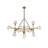Roessler Modern 16 Light Black and Gold Globe Chandelier