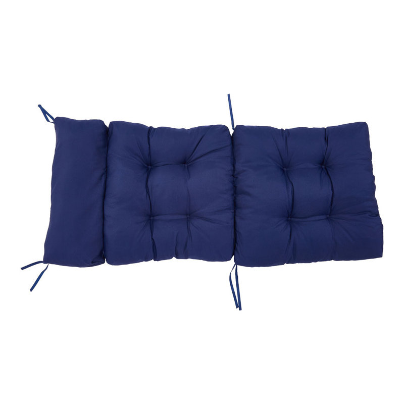 Waterproof Sun Protection Seat/Back Cushion, Navy Blue