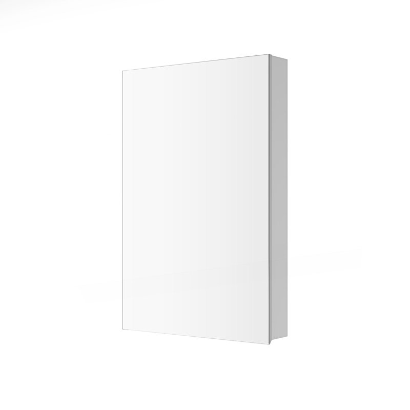 Armoire à pharmacie 24 po x l 36 po à surface sans miroir, avec bords biseautés et porte à ouverture droite