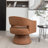Kiersten Faux Leather Swivel Barrel Chair-94889860-120842946