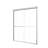 56"-60"W*72" H Semi-Frameless Double Sliding Shower Door, Bypass Shower Door, 1/4" (6Mm) Thick SGCC Tempered Glass Door-114613411