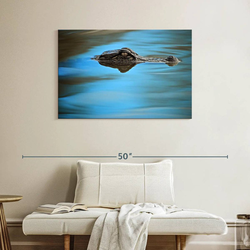 Crowle Peeking Alligator, 26" H x 39" W