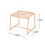 Ensemble de conversation moderne avec siège en filet et structure en métal durable-351535987