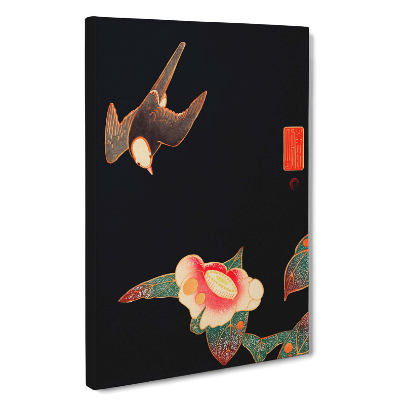 Swallow & Camellia by Ito Jakuchu - Wrapped Canvas, 60cm H x 40cm W x 3cm D