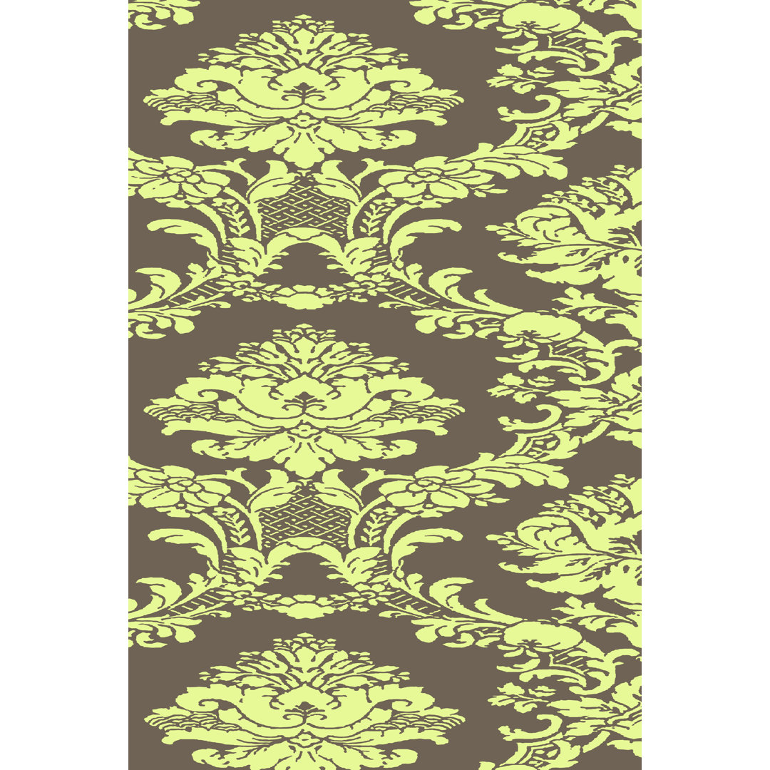 Leinwandbild Vivid Damask in Green I von Vision Studio