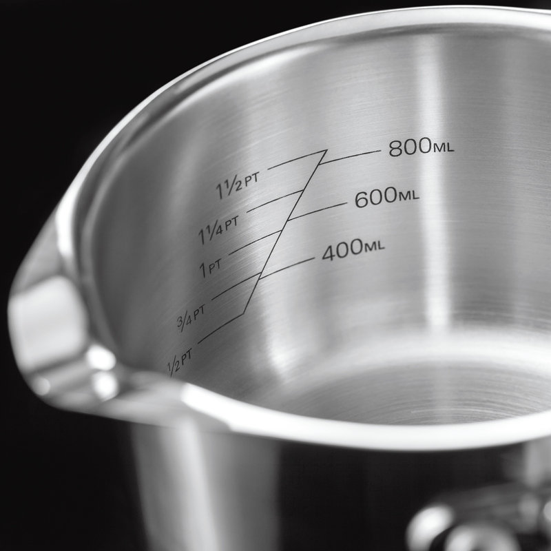 Stellar 7000 5 - Piece Non-Stick Stainless Steel Cookware Set