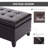 Dark Brown 51" Storage Bench, Faux Leather With Elegant Seat, For Living Room & Entryway Modern Inner Seat Box, And