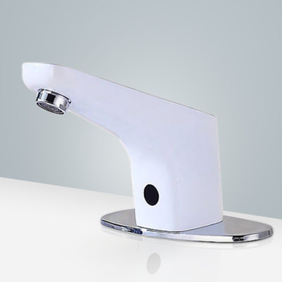 Robinet de lavabo automatique blanc sans contact Sierra