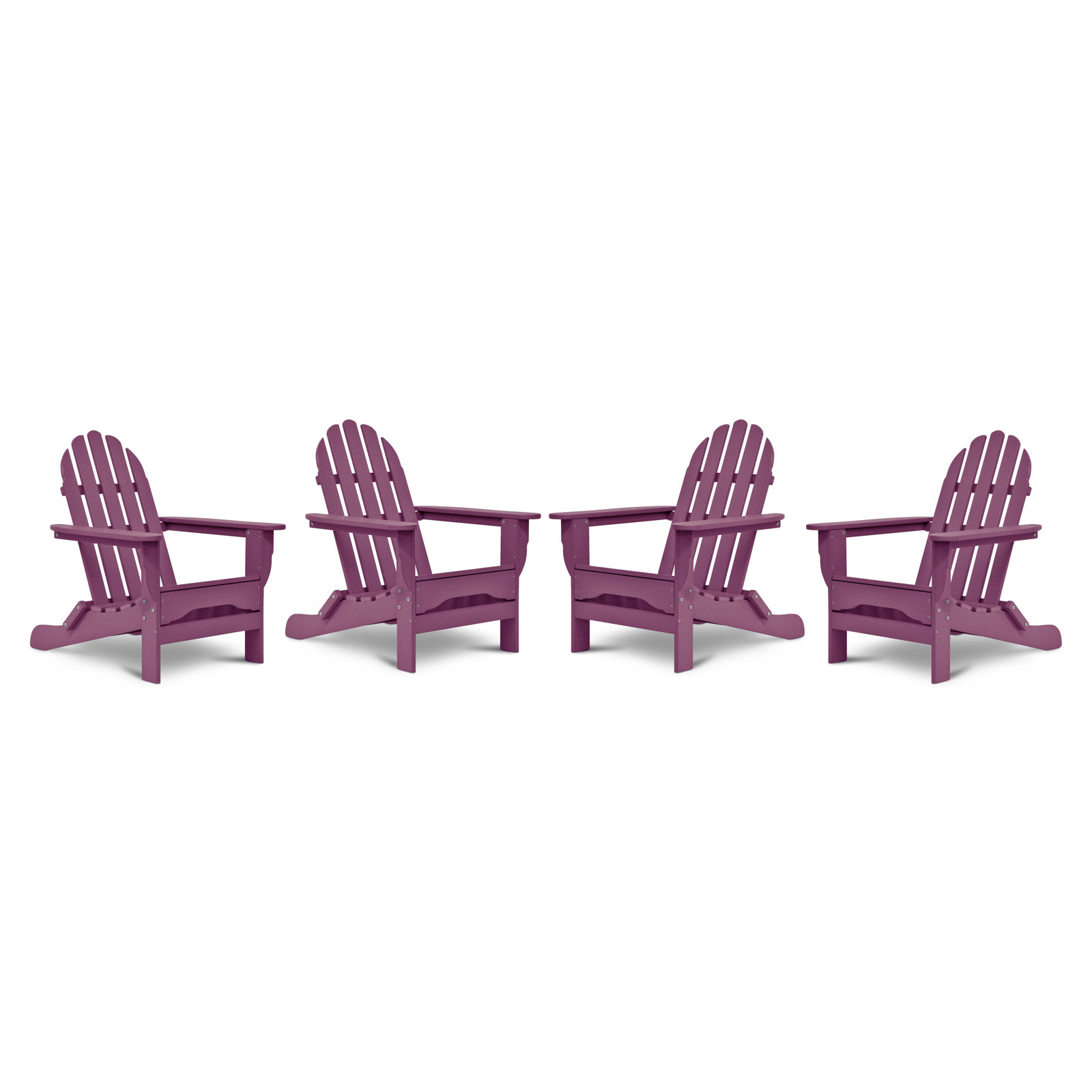 Brunt Outdoor Adirondack Set, Lilac