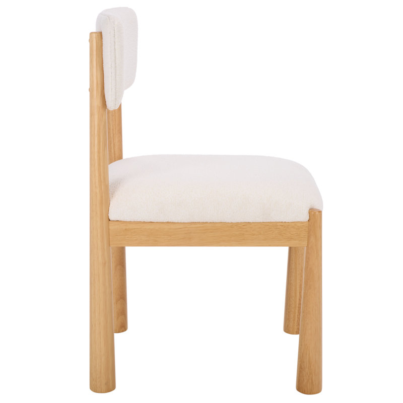 Koki Dining Chair, White, Natural