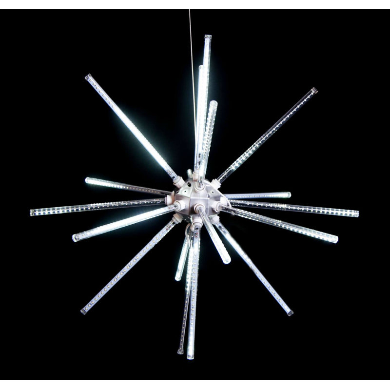 Décor de fenêtre lumineux, Blanc pur