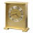 Exton Traditional Roman Numeral Metal Quartz Movement / Crystal Tabletop Clock in Brass