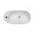 Whitehaus 12.25'' Vitreous China Oval Bathroom Sink with Overflow