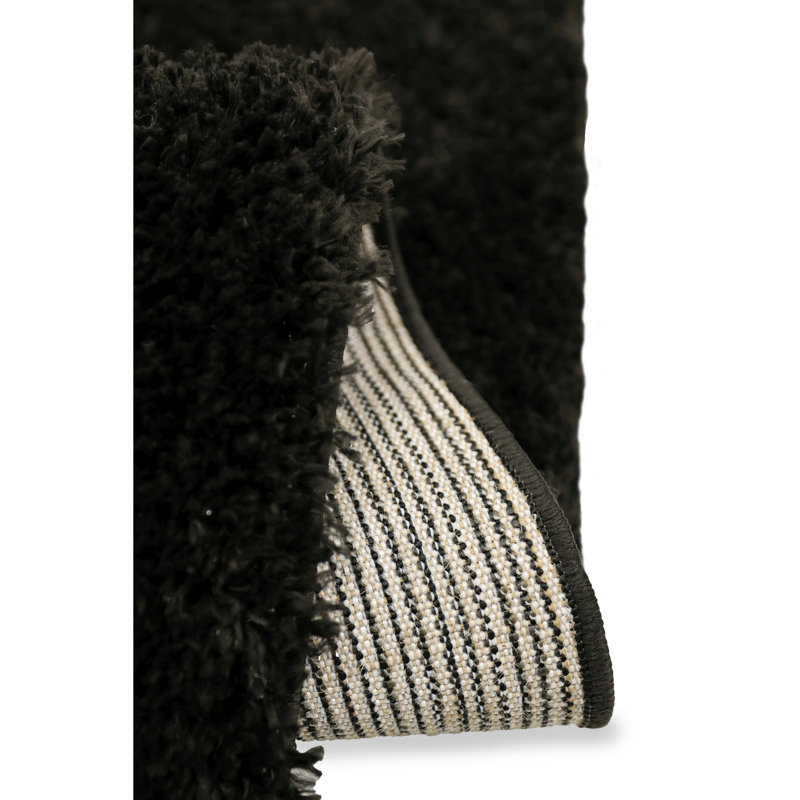Takarah SHAGGY BLACK , Rectangle 160 x 230 cm