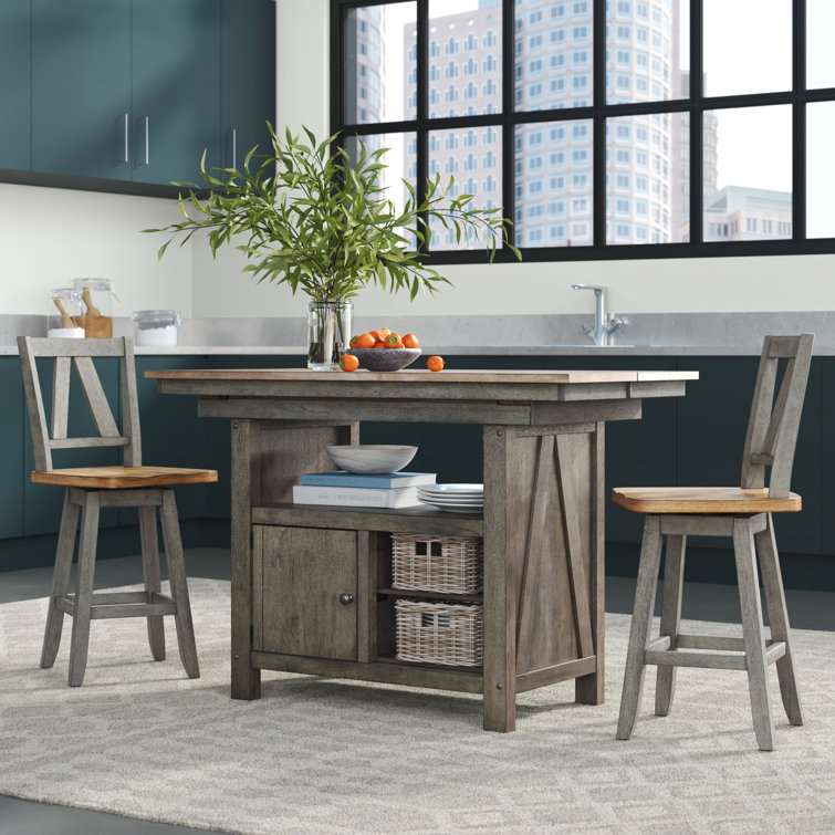 Amelya Kitchen Island Set