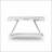 Contemporary Style White 1pc Sofa Table High Gloss Finish Chrome Frame