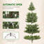 Arbre de Noël artificiel 9 pi avec base en acier et 4306 pointes