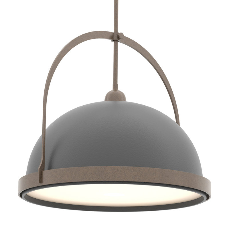 Atlas 1 - Light Single Dome Pendant, 22.3" - 67.3", Bronze, Oil Rubbed Bronze