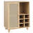 34 Inch Sideboard With Wine , Home Living Room Buffet, One Enclosed And Two Open Shelves, - Front Door, Ideal For Kitchen Use Bar Cabinet, Home, 6 Space, Design, Long Lasting Suitable Various Rooms-1104766723