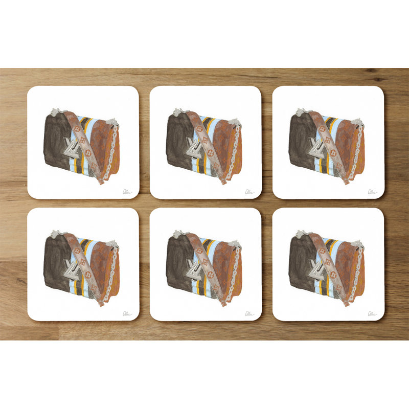 Square 6 Piece Coaster Set